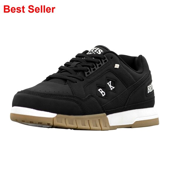 Men's Fashion Sneakers with Soft Grain Faux Leather Upper and Lightweight